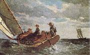 Winslow Homer Breezing up France oil painting artist